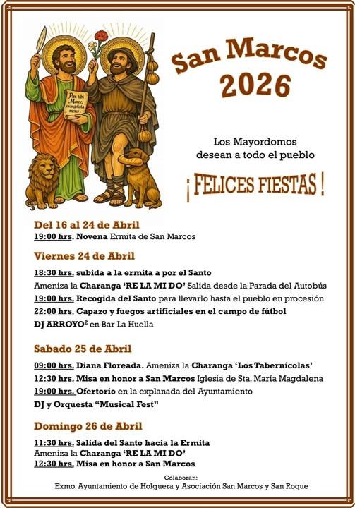 Imagen Del 16 al 24 de Abril - San Marcos 2026