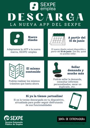 Imagen A partir del 15 de junio, Nueva app SEXPE-emplea